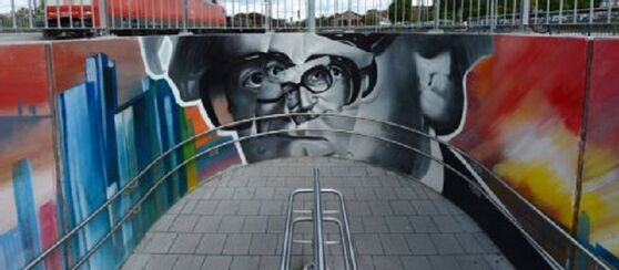 Konrad Zuse als Graffiti
